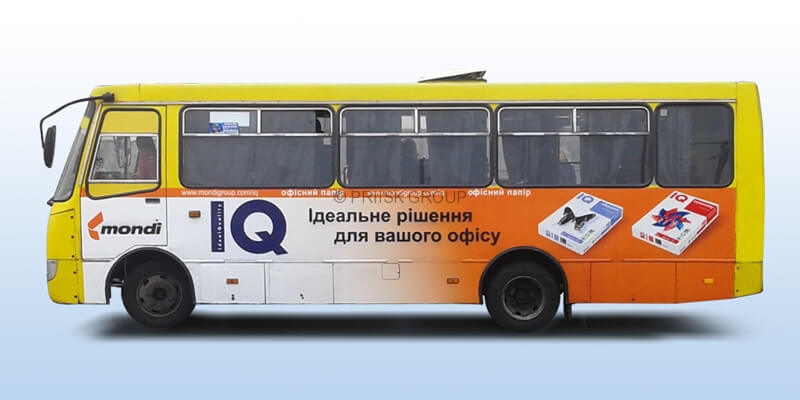 Advertising on transport